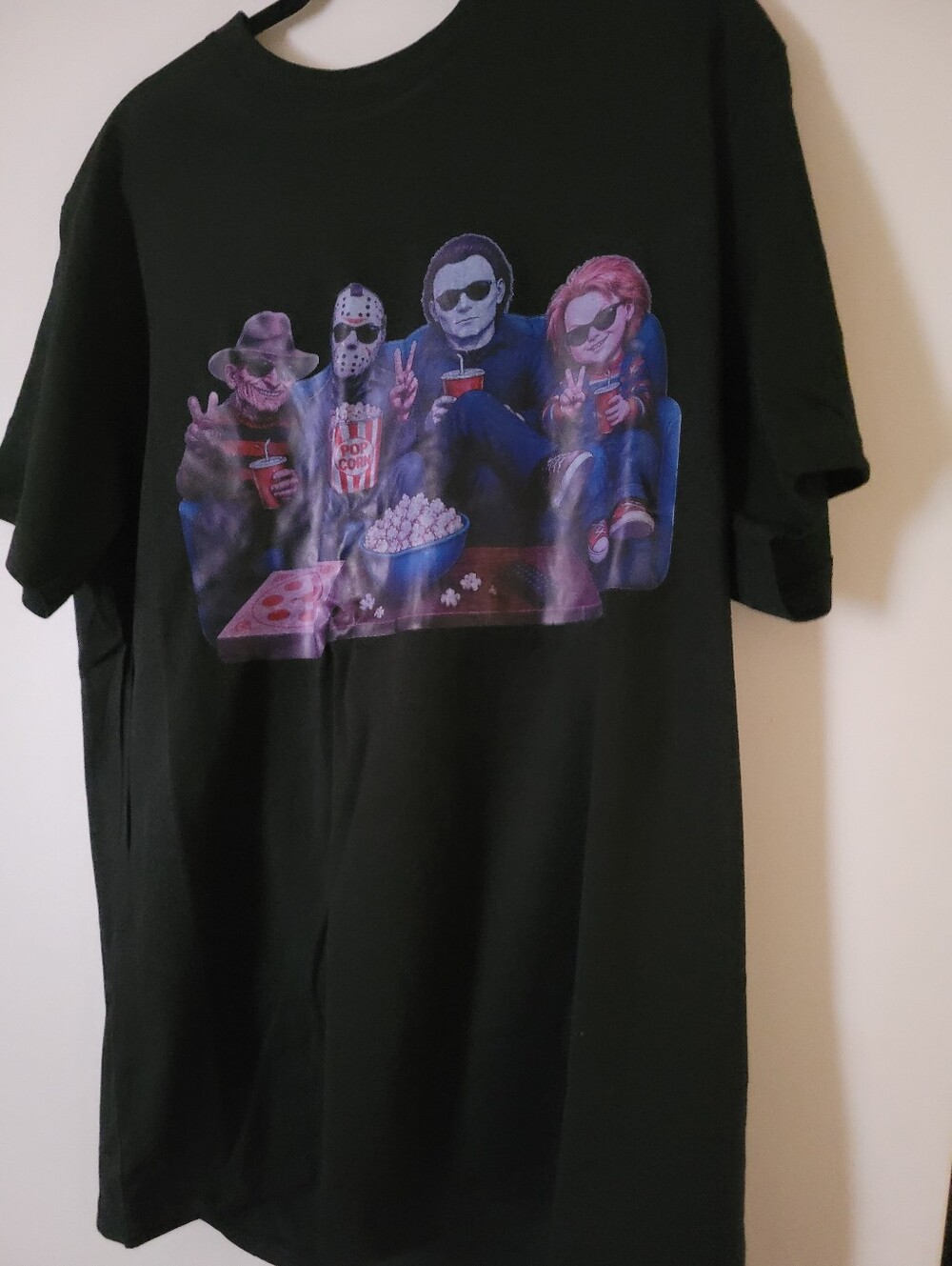 Mens Graphic Horror MovieT‑Shirt/black